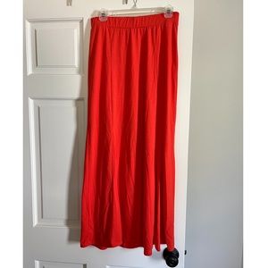 Limited orange maxi skirt size small